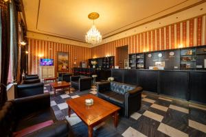Khu vực lounge/bar tại Zlatý Lev Žatec
