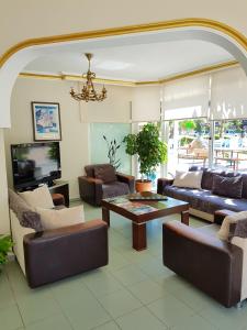 Χώρος καθιστικού στο Palmen Apart Hotel