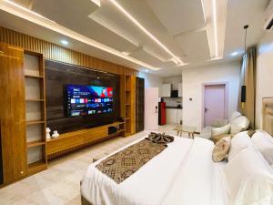 TV a/nebo společenská místnost v ubytování Emirates Residence