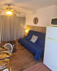 Χώρος καθιστικού στο Studio 4 personnes au Cap-d'Agde