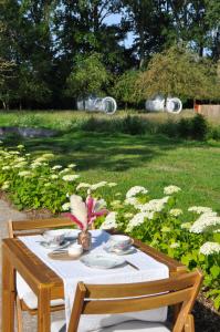 Un jardín fuera de Noortweghe GLAMPING