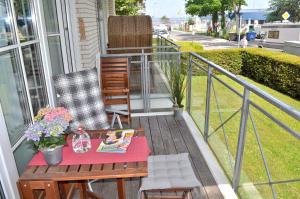 Μπαλκόνι ή βεράντα στο Residenz Niendorf Ferienwohnung Nr 05 Meerglück