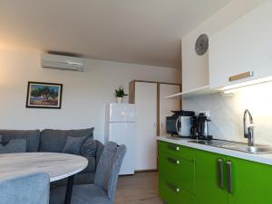 Kuchyň nebo kuchyňský kout v ubytování Apartments Valentina-B