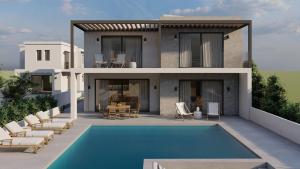 Linea Verde Villa Exclusive by Sealand Villas في تسيليفي: تقديم فيلا بمسبح