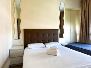 Posteľ alebo postele v izbe v ubytovaní Apartamento super luminoso