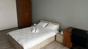 Postel nebo postele na pokoji v ubytování Astra Urban Leaf