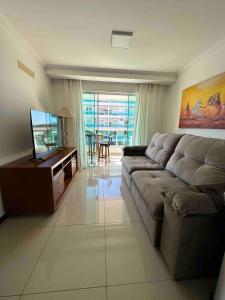 Χώρος καθιστικού στο Apartamento Com Vista para o Mar a 350m da Praia das Dunas +25 φωτογραφίες