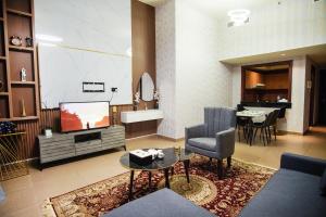 Χώρος καθιστικού στο High Class 1bhk Business bay Marasi Drive Dubai