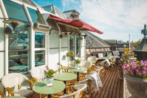 En terrasse eller udendørsområde på Hotel Kung Carl, WorldHotels Crafted