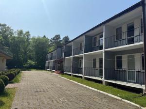 Budynek, w którym mieści się hostel