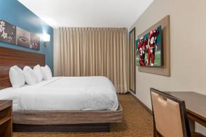Red Roof PLUS Brooklyn - 3rd Ave客房内的一张或多张床位