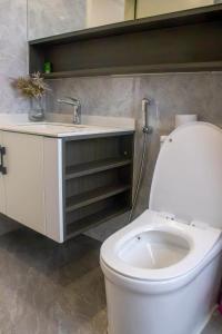Koupelna v ubytování Raba properties