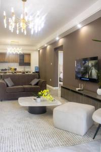 TV a/nebo společenská místnost v ubytování Raba properties