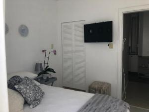 Et tv og/eller underholdning på Beachfront Studio Flat + 14 billeder