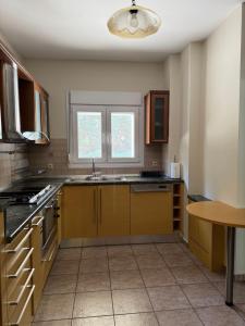 Kuchyň nebo kuchyňský kout v ubytování Villa in Elassona-Βίλα στην Ελασσόνα