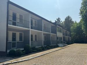 Budynek, w którym mieści się hostel