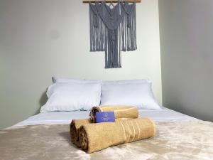 Postel nebo postele na pokoji v ubytování Pousada Quartzo