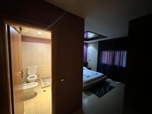 Koupelna v ubytování Hotel Epidami