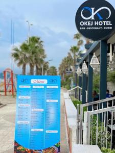 Certifikát, hodnocení, plakát nebo jiný dokument vystavený v ubytování OKEJ Hotel