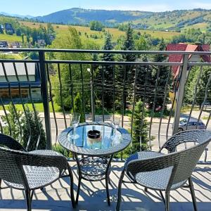 Výhľad na hory alebo výhľad na hory priamo z apartmánu