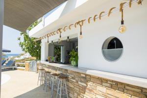 Balkón nebo terasa v ubytování Holidays In Ios
