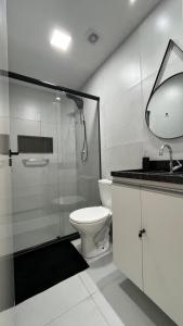 Ένα μπάνιο στο AP 206 Domaine Residence Gravatá - PE