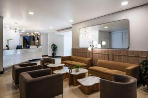 Χώρος καθιστικού στο Hotel Poblado Alejandria