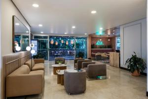 Χώρος καθιστικού στο Hotel Poblado Alejandria