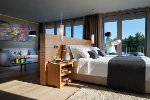 Posteľ alebo postele v izbe v ubytovaní Blue Dolphin Hotel