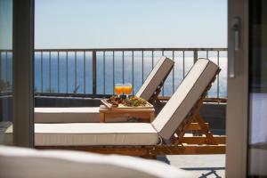 Balkón alebo terasa v ubytovaní Blue Dolphin Hotel