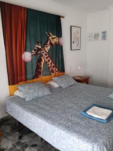 Postel nebo postele na pokoji v ubytování Gota de Mar