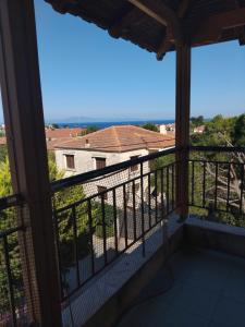 a view from the balcony of a house at Elisavet in Afitos