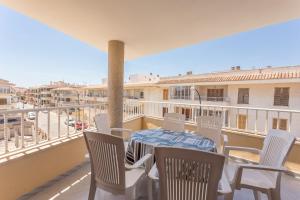 Balkon lub taras w obiekcie Viviendas Margarita II
