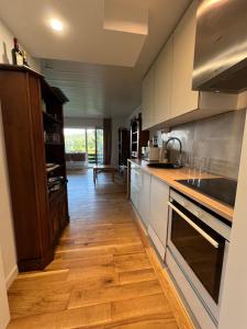 Køkken eller tekøkken på Beautiful apartment & pool Black Forest Häusern 5 people