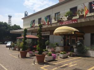 Patio alebo iná vonkajšia časť ubytovania Hotel Parco Fiera