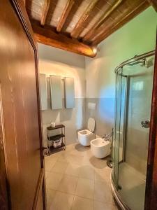 Koupelna v ubytování La Casetta