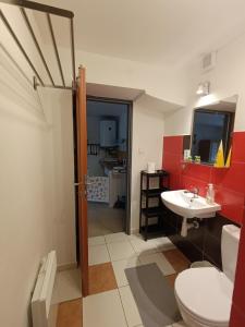 Koupelna v ubytování Apartmán u Kočky + 27 fotografií