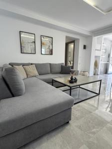 Posezení v ubytování Korithis Apartment