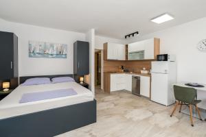 Kuchyň nebo kuchyňský kout v ubytování Apartment UGA