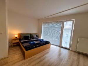 Кровать или кровати в номере City Center Apartments - Industry Brno