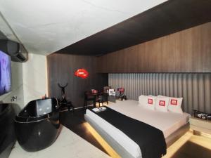 Postel nebo postele na pokoji v ubytování MOTEL STUDIO A