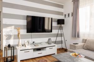 TV a/nebo společenská místnost v ubytování Apartman Marina
