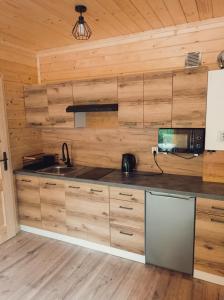 Η κουζίνα ή μικρή κουζίνα στο Pod Niedźwiedzicą +3 φωτογραφίες