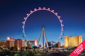 Ein allgemeiner Blick auf Las Vegas oder ein Stadtblick von des Resorts aus