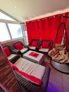 Χώρος καθιστικού στο Apartmani Vesna Luxury ap 5 & 6 Paralia