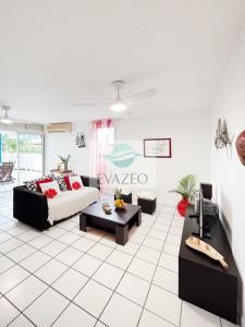 Χώρος καθιστικού στο Appartement Trois Ilets Autentik hm302 2ch vue mer