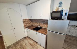 Dapur atau dapur kecil di Awesome Home In Risika With Kitchen