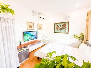 TV a/nebo společenská místnost v ubytování Sky Garden Homestay