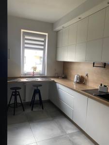 Kuchnia lub aneks kuchenny w obiekcie Apartament Miłosz