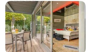 Posezení v ubytování La chambre du puits avec 2 jacuzzis , sauna et Hammam privatif